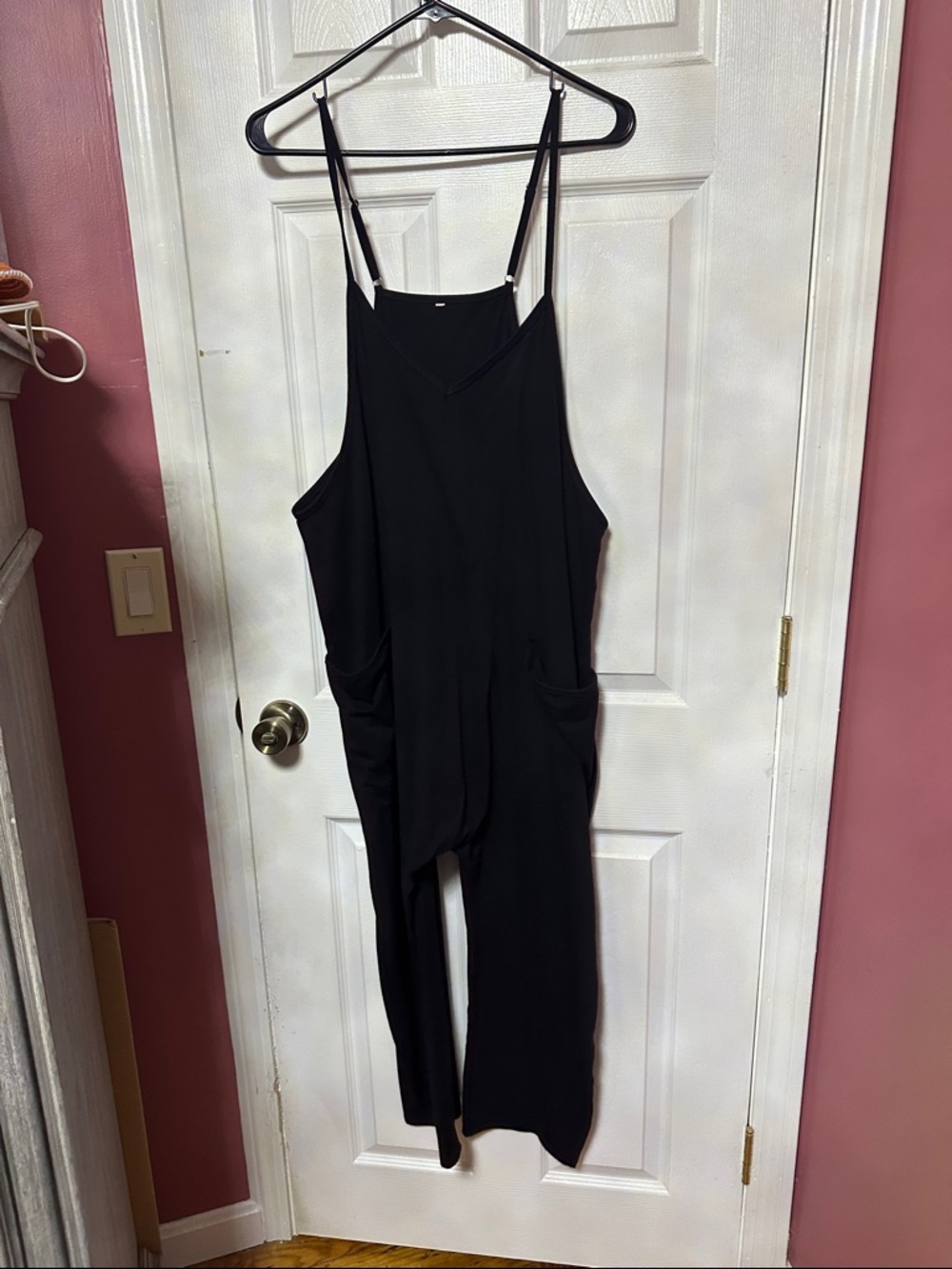 Black Women's Jumpsuit with Adjustable Straps
